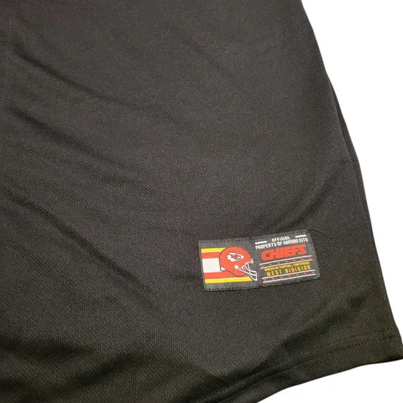Kansas City Chiefs Black Button-Up Jersey - Picture 9 of 10